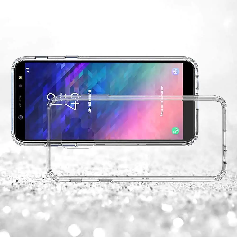 Ударопрочный грязестойкий чехол для samsung Galaxy A6 2018 SM-A600FN A600FN прозрачный
