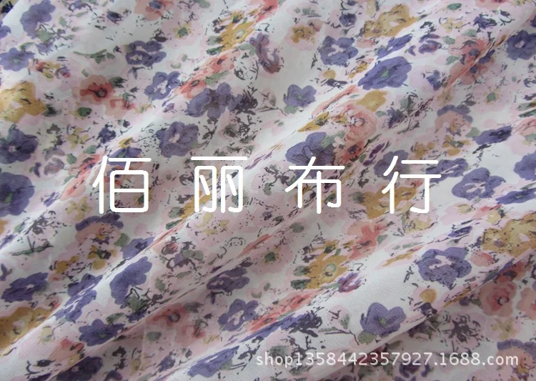 2015 весенне-летняя шифоновая ткань с цветочным рисунком оптовая продажа в
