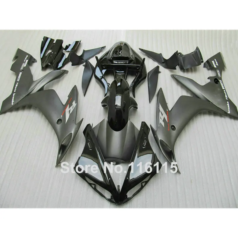 Комплект обтекателей под давлением для YAMAHA YZF R1 2004 2005 2006 полностью матовый черный