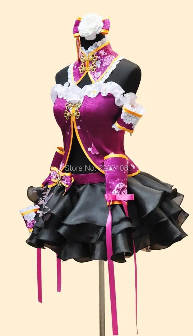 Новинка 2018 фиолетовое сценическое платье Love Live Tojo Nozomi в китайском стиле Ципао