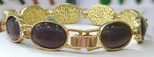 wholesale high quality 18KGP inlay oval Jade AAA Bracelet fashion jewelry#b03 | Украшения и аксессуары