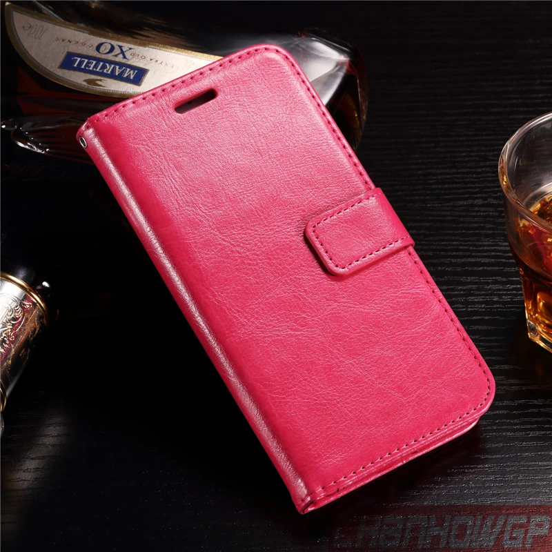 Rose red Кожаный чехол-книжка с отделениями для карт чехол для Xiaomi mi A1 A2 Lite 8 SE 6X 5X Red mi S2 6A 5 Plus Note 6 5 5A Note 4 4X 4A Pro Global Coque Funda - Цвет: Rose red