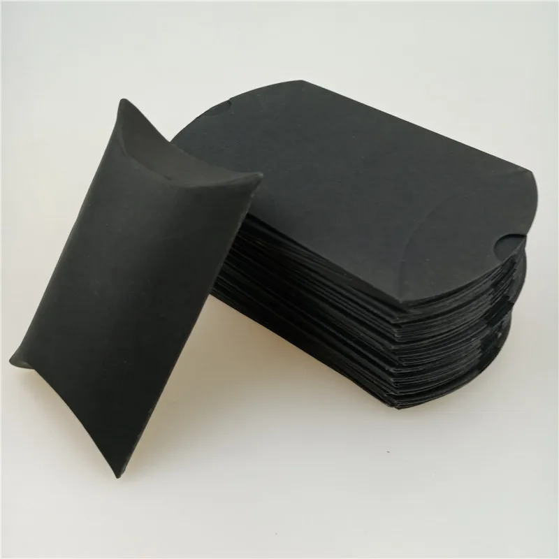 Daak17 Black 6X2,5X9 см 12 шт./пакет Цветной вечерние Бумага Подушка конфеты Коробки Свадебная вечеринка конфет Подарочная коробка на день рождения, фестиваль, расходные материалы - Цвет: Daak17 Black