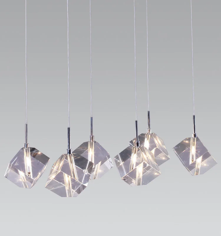 Hot Amoy brand minimalist pendant lamp lighting K9 crystal chandelier classic 899 6A|light inflatable|light weight electric scooterlight source |