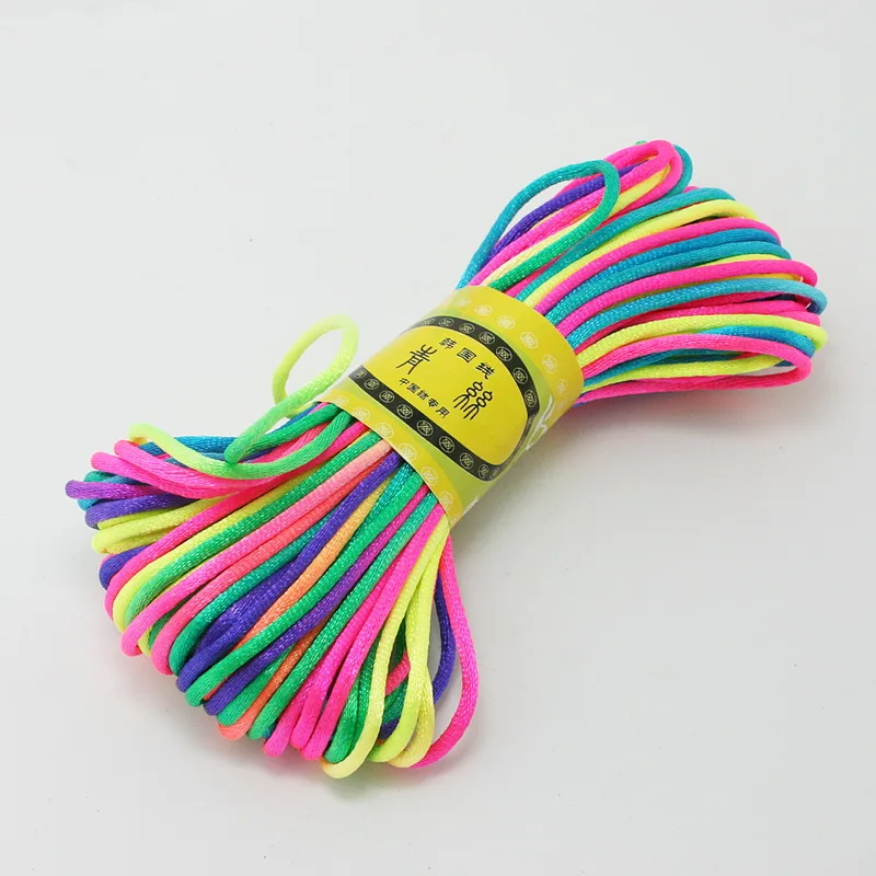 Новое поступление размер отверстия 2 мм 20 м/лот 29 цветов на выбор китайский шнур с