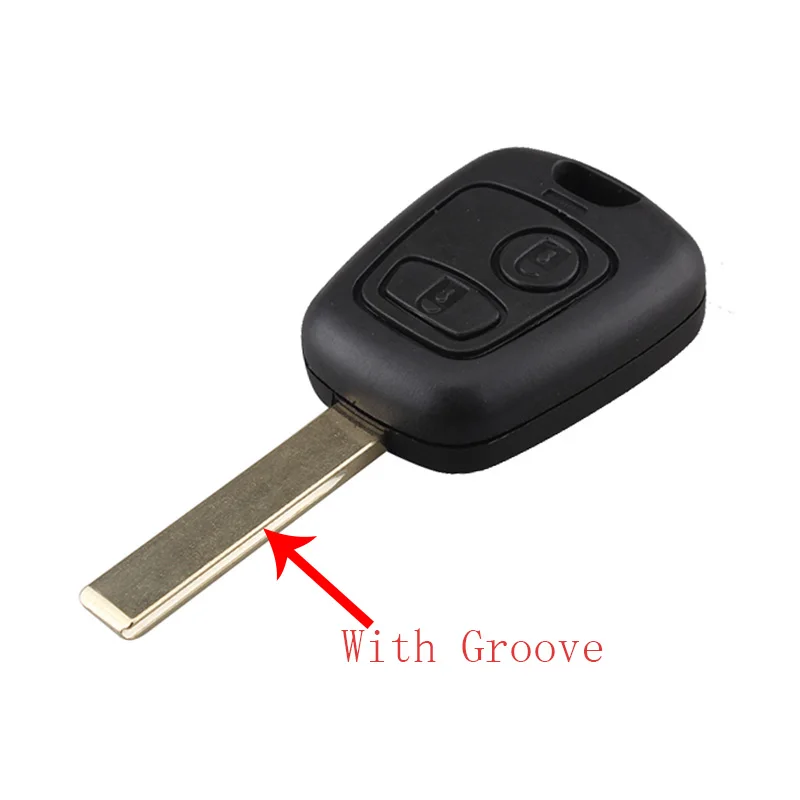 2 кнопки для Citroen C1 C4 для peugeot 106 107 207 307 407 206 306 406 Замена дистанционный ключ чехол в виде ракушки запись Fob