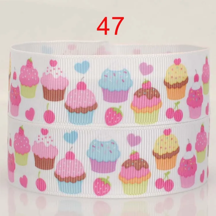 Новые поступления 10 ярдов 7/8 &quot22 мм Прохладный Мороженое печатные корсажная