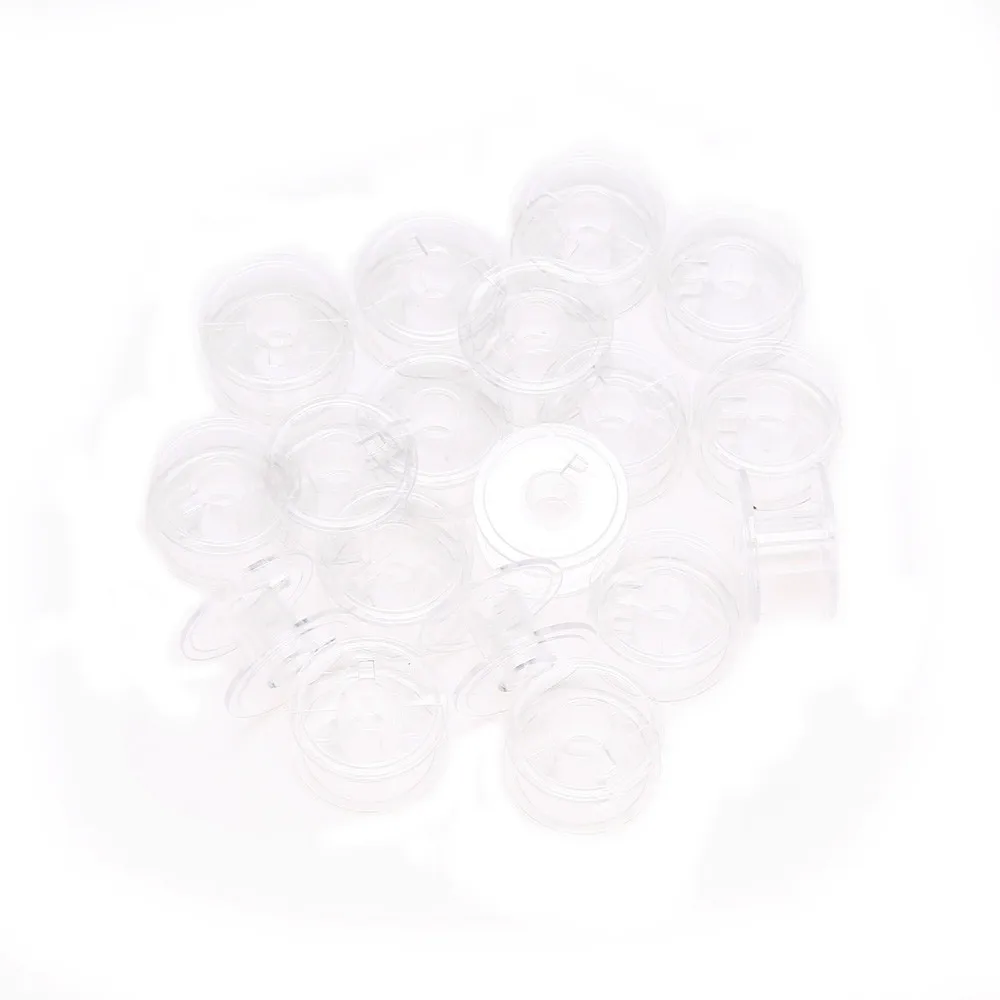 Lots 20pcs Clear Plastic Empty Bobbins For Brother Janome Singer Sewing Machines | Дом и сад