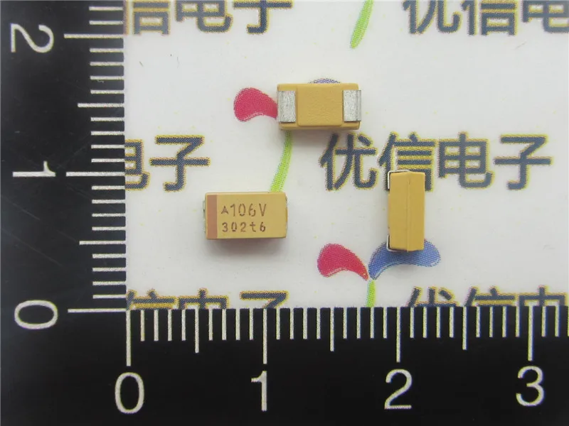 Высококачественный танталовый конденсатор SMD 20 шт./лот 10 мкФ 6032 35 в Тип C 20% в|capacitor