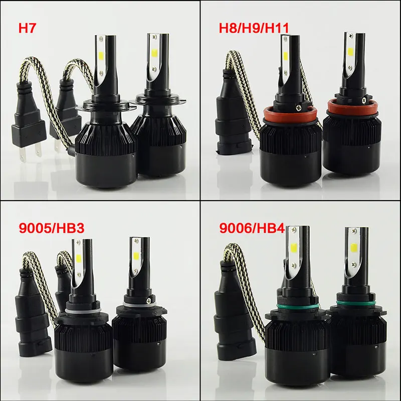 H7 светодиодные лампы h4 led h1 h11 автомобильный светильник h3 светодиодный головной светильник 12V HB4 HB3 h27 9005 9006 H9 H8 880 881 9007 9008 h13 9004 помощи при парковке лампа NAO