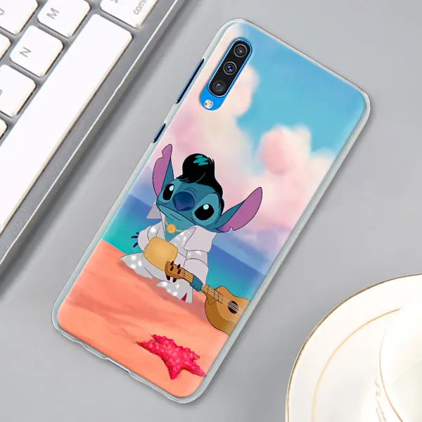 09 Милый мультфильм, Стич чехол КРЫШКА ДЛЯ samsung Galaxy A30 A40 A50 A70 A6 A8 плюс A7 A9 M30 чехол для телефона Coque - Цвет: 09