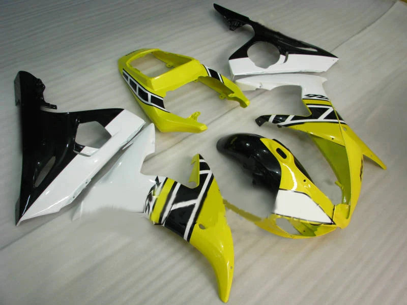 Набор обтекателей для YAMAHA YZFR6 03 04 05 YZF R6 2003 2004 2005 YZF600 ABS Желтый Белый набор + 7