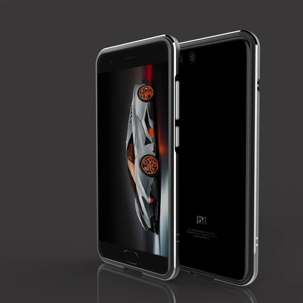 Черный Алюминиевый чехол для Xiaomi Mi6 роскошный чехол-рамка ультра тонкий защитный алюминиевый бампер для Xiaomi Mi6 чехол 5,15 дюйма TX - Цвет: Черный