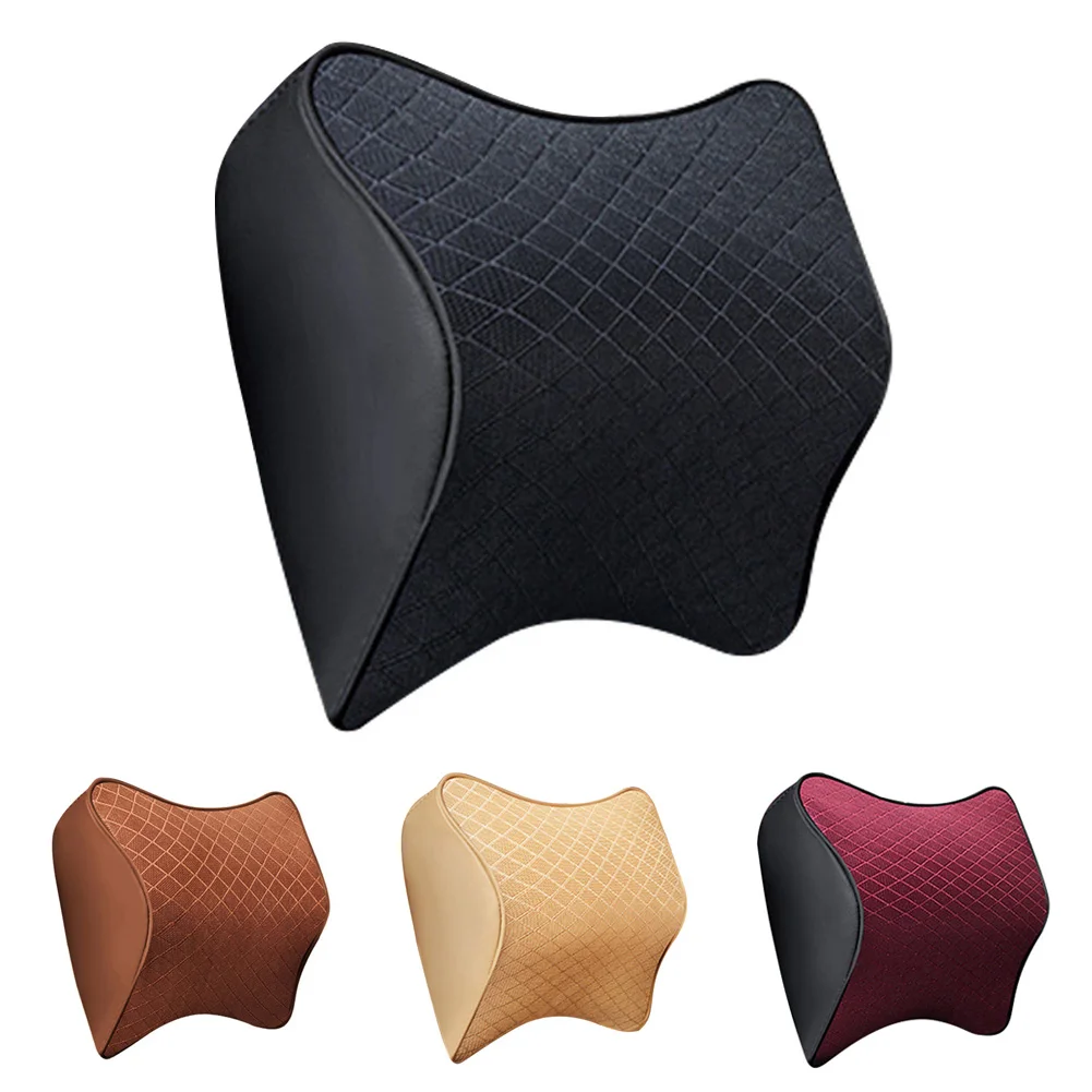 Lumbar Support Headrest Fabrics Pillow Car Back Cushion Memory Foam Neck Fatigue Relieve | Автомобили и мотоциклы