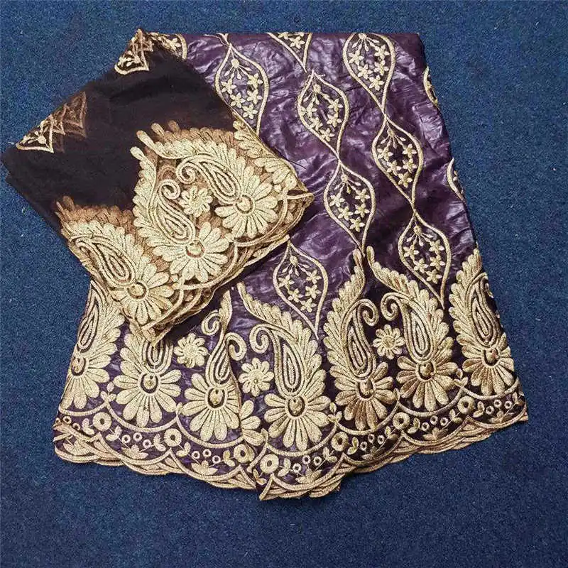 Бесплатная доставка желтый Базен кружевной ткани жаккардовые Brocade богатый getzner с