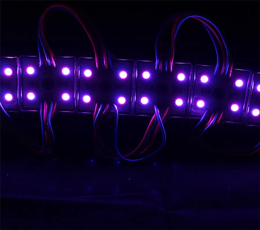Супер яркий 20 шт./лот DC12V 5050 RGB светодиодный модуль 4 светодиода водонепроницаемый