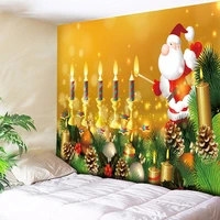 christmas ball decoration tapestry paintings for living room wall cloth tapestries golden candle wall rug hanging carpet 10color
