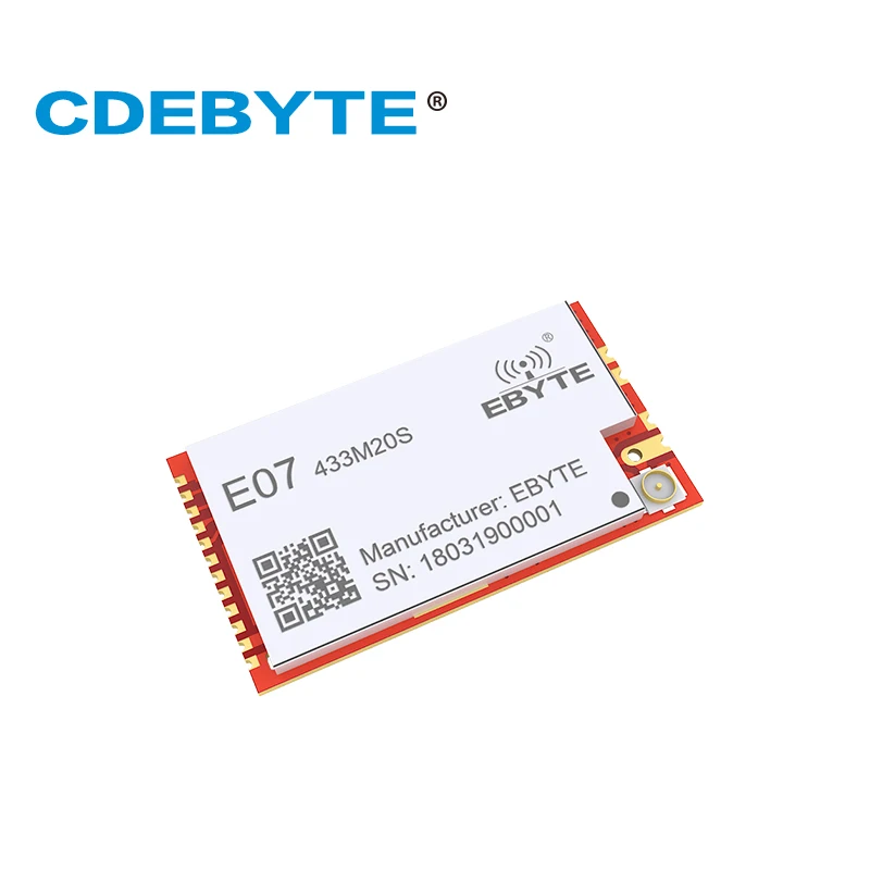 E07 433M20S CC1101 20 дБм 433 МГц Печать отверстие IPEX антенна CDEBYTE 100 мВт SMD беспроводной IoT