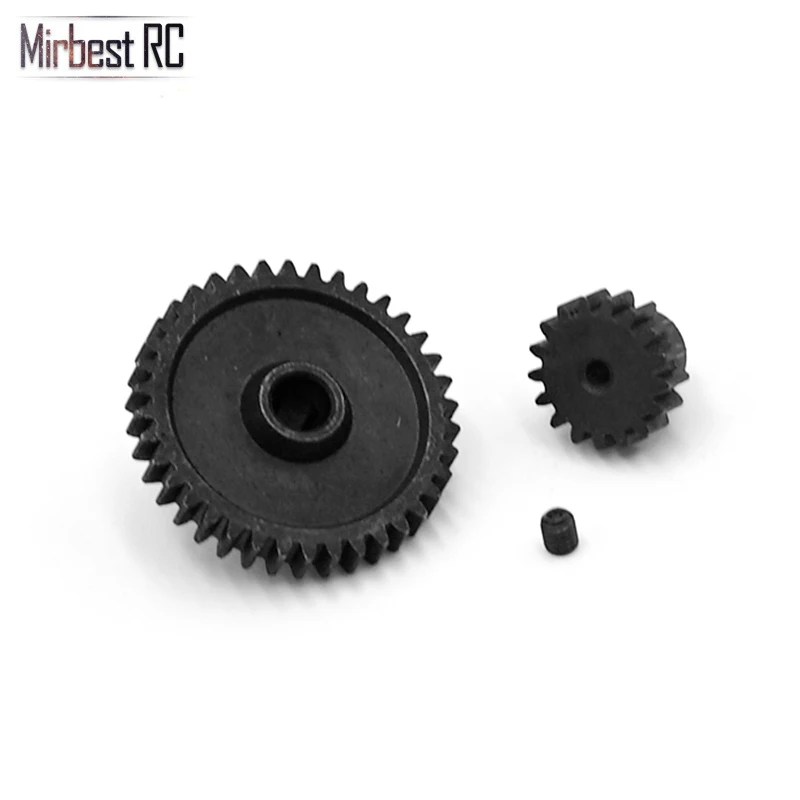 Сталь Металл diff основная Шестерня 38T &amp мотор шестерни 17T для RC 1/18 WLtoys A949 A959 A969 A979