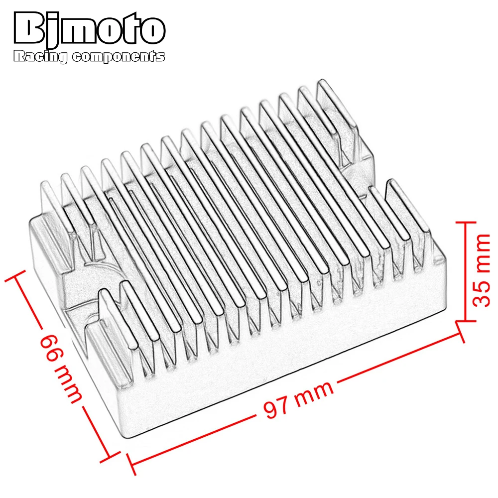 

BJMOTO Motorcycle Regulator Voltage Rectifier For Harley 1991 Sportster 883 1200 XLH1200 Deluxe XLH883 Replaces 74523-91