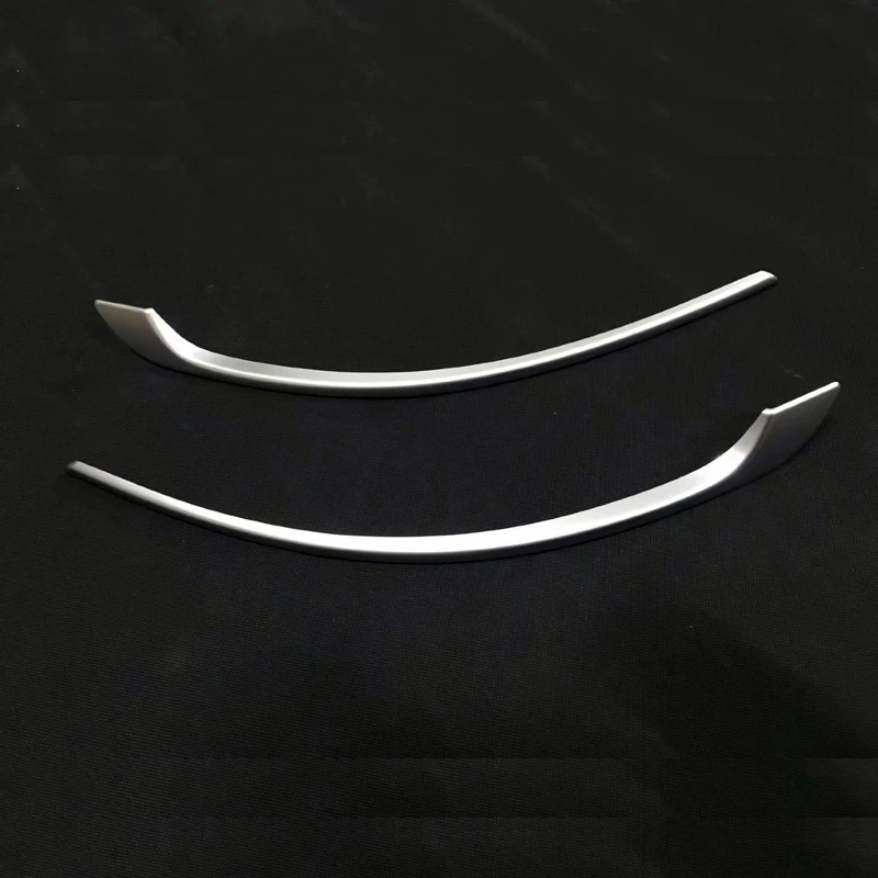 

For Porsche Cayenne 3rd Gen (PO536) 2018 2019 ABS Matte Rear Tail Fog Light Lamp Decoration Strip Cover Trim 2pcs Car Styling