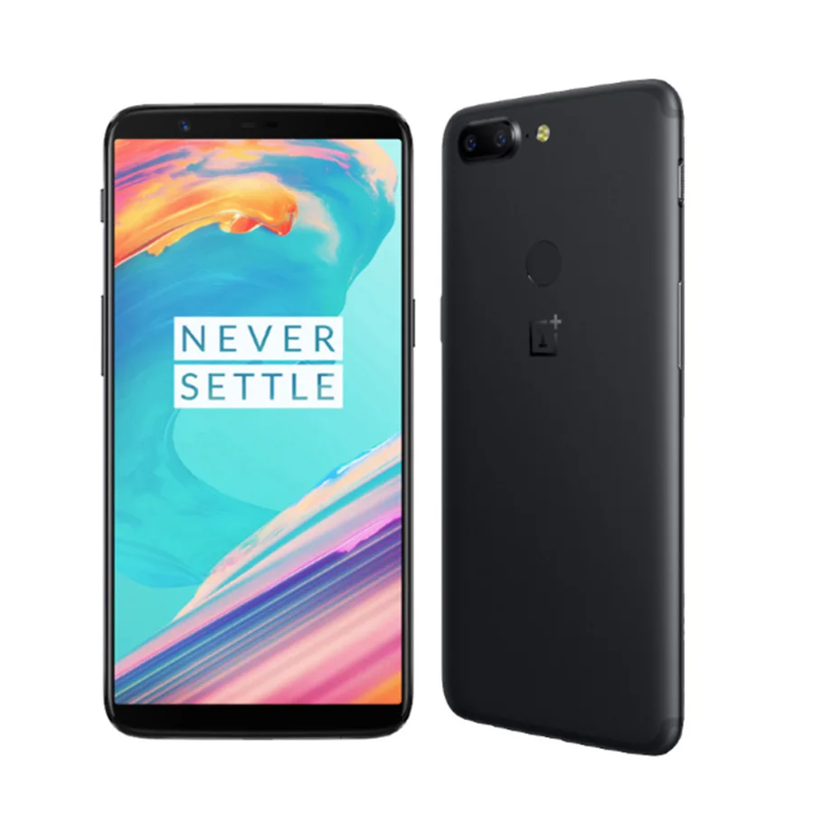 Мобильный телефон OnePlus 5T 4G LTE, 5,5 дюймов, 6 ГБ ОЗУ, 64 Гб ПЗУ, восьмиядерный смартфон Snapdragon 835, отпечаток пальца, две sim-карты, отпечаток пальца