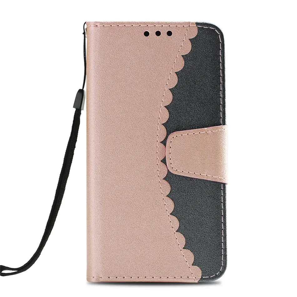 Rose Gold dBlue Z Роскошный популярный цветной чехол для apple iPhone X, XR, Xs, Max, 8, 7, 6, 6S Plus, откидная крышка из искусственной кожи с силиконовым держателем, кошелек, Fundas D03Z - Цвет: Rose Gold dBlue Z