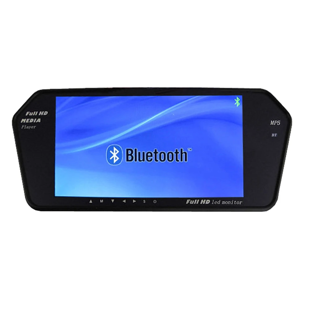 Podofo Bluetooth &amp хэндс фри ультра тонкий 7 ''автомобильный монитор зеркала заднего