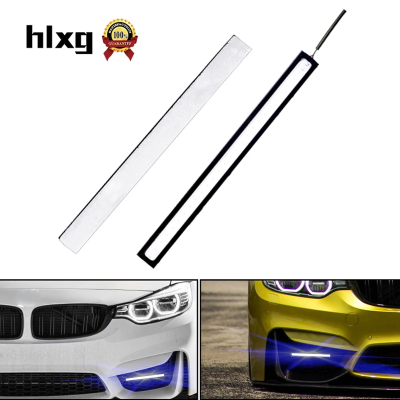 HLXG 2 шт. синий DRL Противотуманные фары Универсальный Высокая мощность