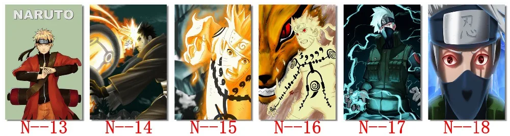 Пользовательские холст Картины Uzumaki Naruto постер Naruto Наруто Ураганные Хроники обои большие наклейки на стену для детей Спальня настенные#0811