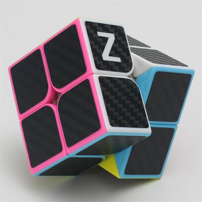 ZCUBE 2x2x2 наклейка из углеродного волокна скоростной волшебный куб головоломка