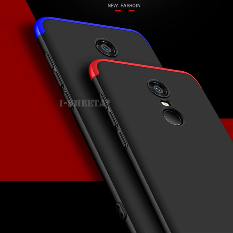 Ударопрочный Тонкий чехол для Xiaomi Redmi 5 Plus с полной защитой на 360 градусов Матовый