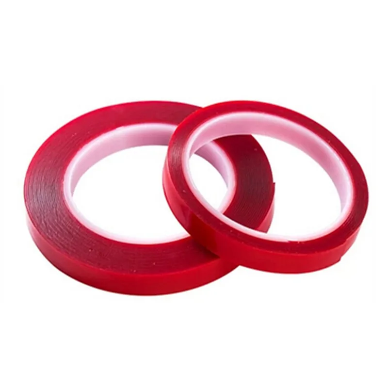 New 3M Red Double Sided Adhesive Acrylic Transparent No Traces Sticker Super Fix Tape for Car Auto Interior Fixed | Обустройство дома