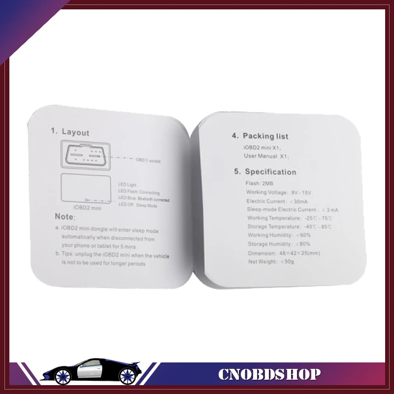 XTool код ридер мини iOBD2 автомобиля OBD2/EOBD работать с Apple IOS и Android через Bluetooth 4 0