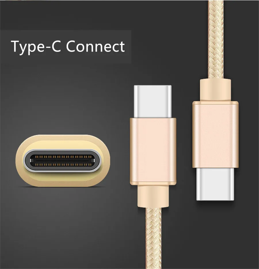 Тип USB c Зарядное устройство высокое Скорость 3.0 Нейлон Плетеный для Samsung Galaxy S8 Note8