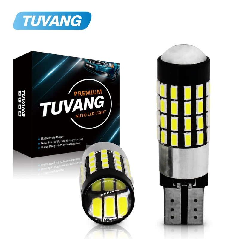 2 шт. T10 светодиодный светильник CANBUS без ошибок 3014SMD 54 s W5W 194 168 для автозазора
