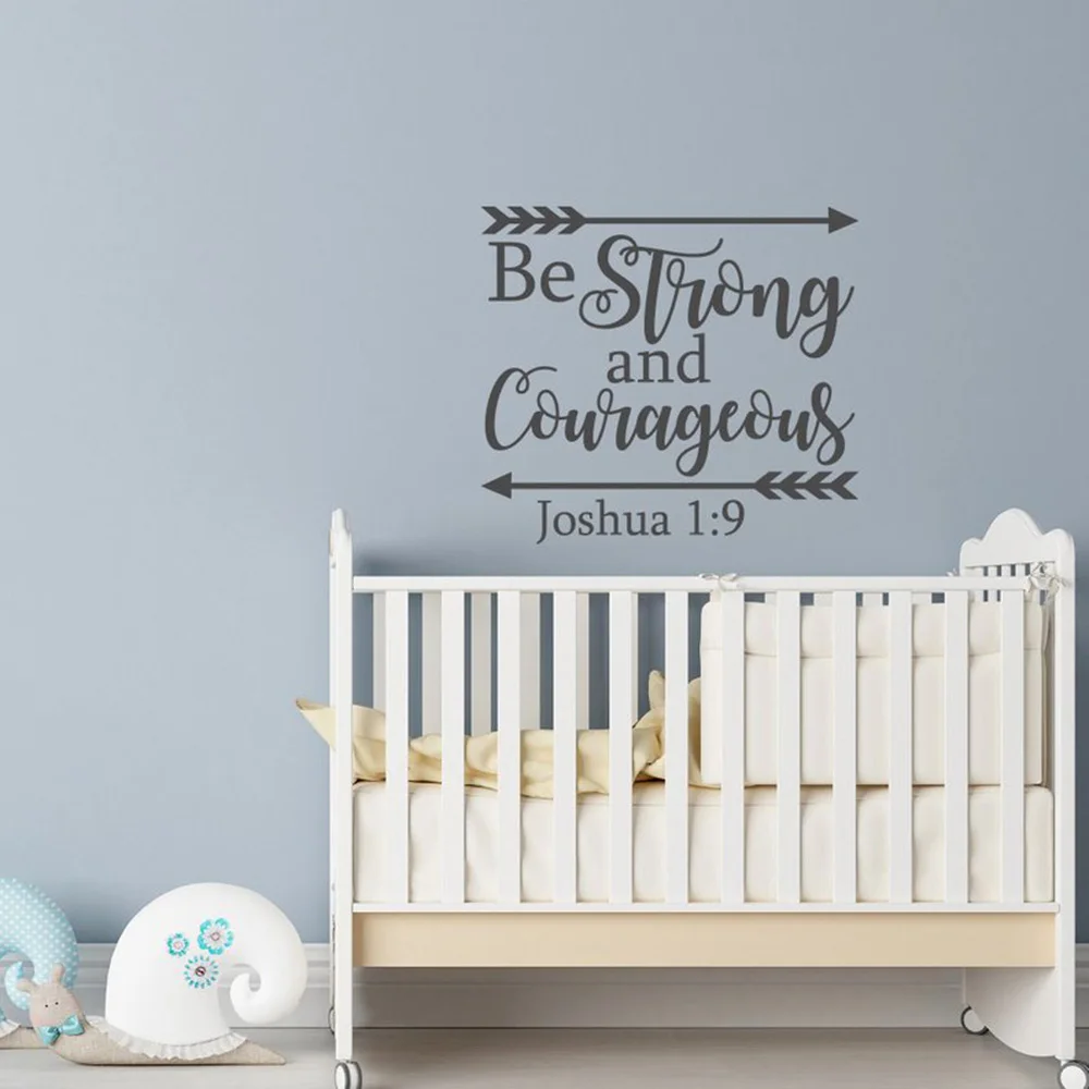 

Настенная Наклейка с надписью «Be Strong And Brave», G380