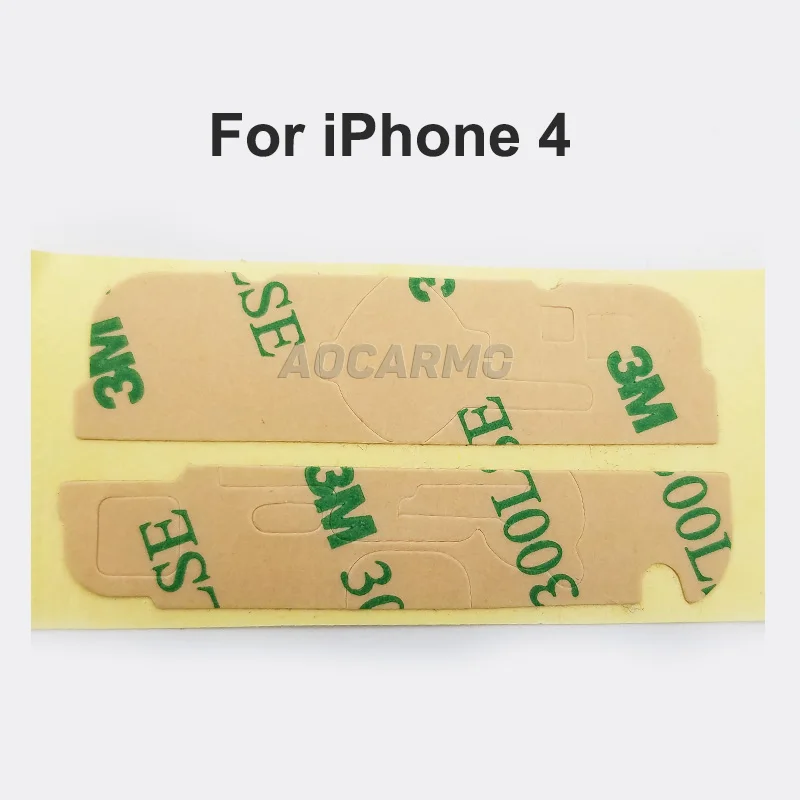 Aocarmo 10 компл./лот передняя рамка ЖК-дисплей экран наклейка клей для iPhone 4 4S 300LSE 4G