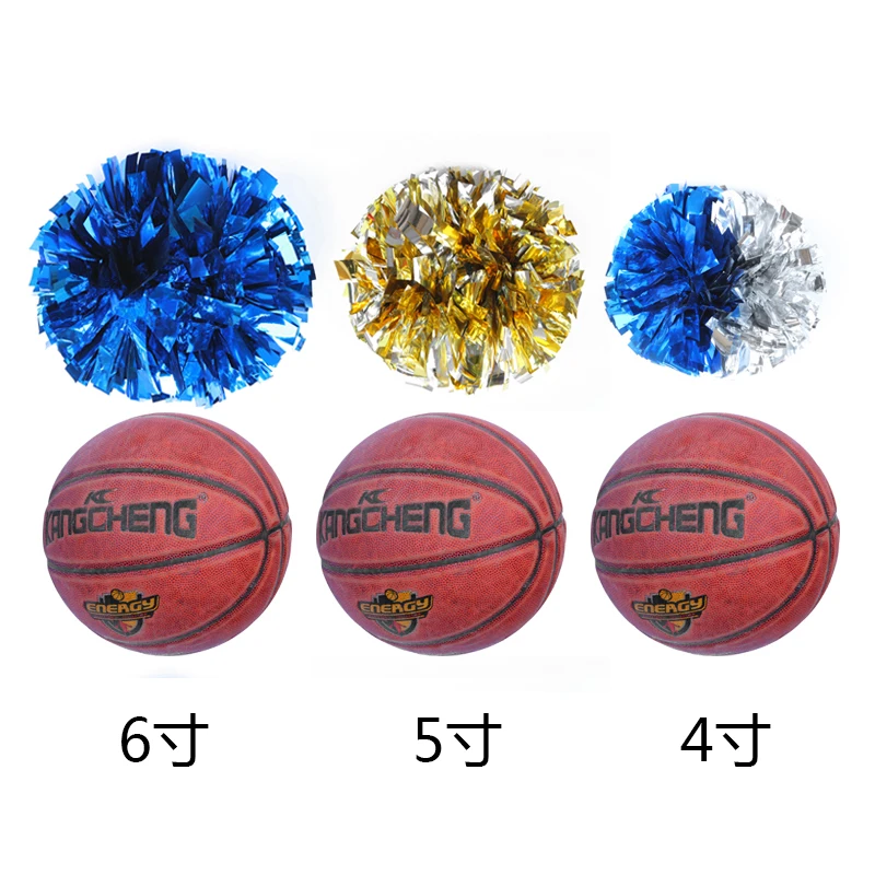 6 дюймов ручные помпоны Чирлидера Черлидинга Cheer Танцевальная вечеринка