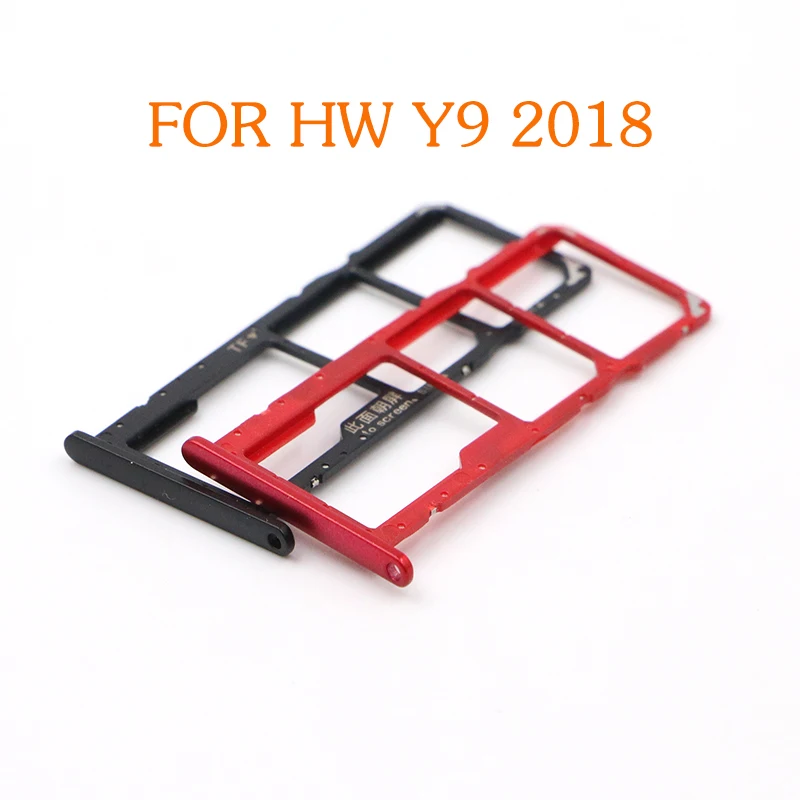 10 шт. бесплатная доставка слот для sim-карты карты Micro SD держатель адаптер HUAWEI Y9 2018
