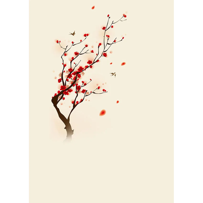 

LIFE MAGIC BOX Family Photography Backdrops Red Flowers For Photo Studio Backgrounds