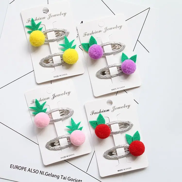 2 шт. детские заколки для волос с фруктами|children hair accessories|hair accessoriesgirls hairpins |