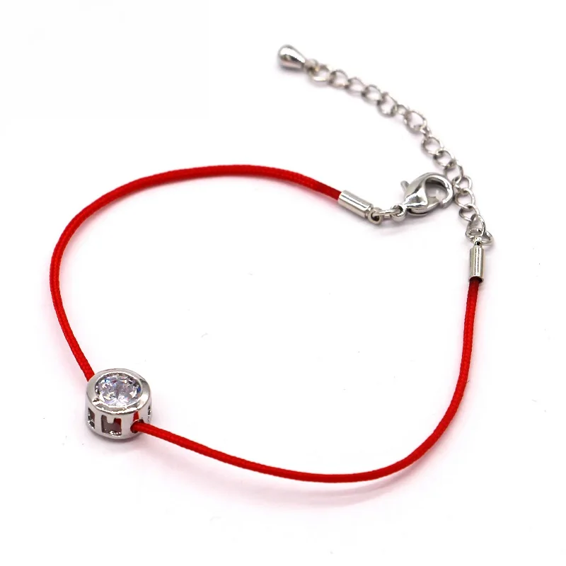Lucky zircon красная цепочка браслет Новинка bijoux простые браслеты для женщин Горячая Распродажа классические ювелирные изделия подарок