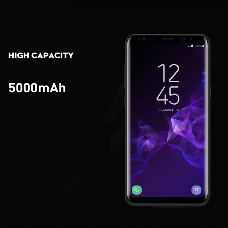 Для samsung S9 плюс Батарея чехол 6000 мАч модное зарядное устройство для Galaxy s9 Plus
