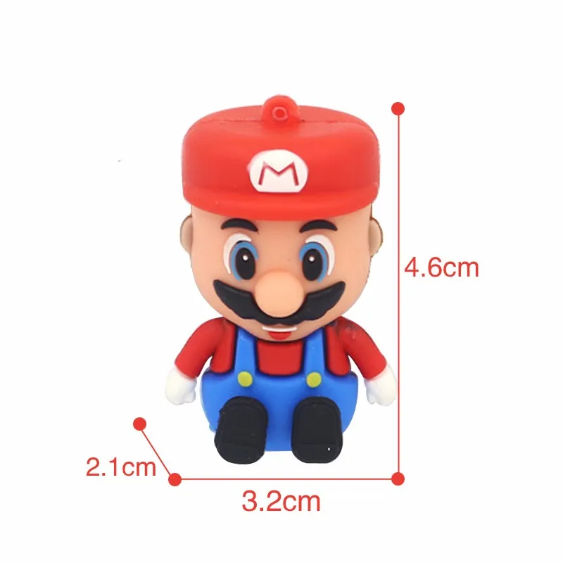 Usb флеш накопитель Super Mario в виде грибов 4 ГБ 8 16 32 64 2 0 оригинальный милый мультяшный