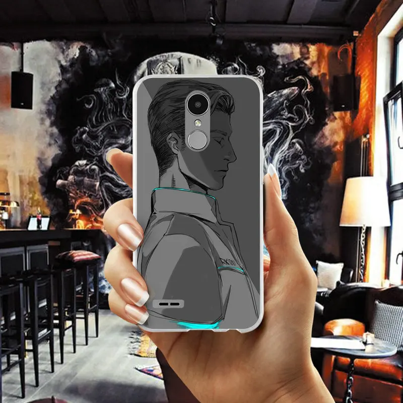 Detroit стать человека RK800 для LG K4 K7 K8 K10 2017 G2 G3 мини G4 дух G5 G6 V10 V20 V30 Nexus 5X мягкие
