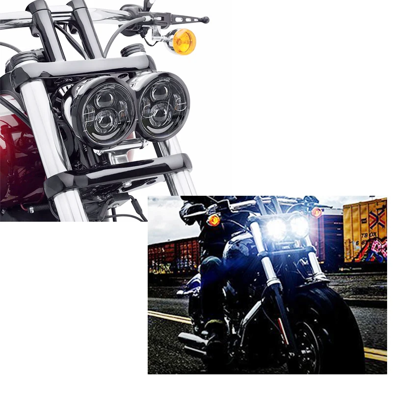2 шт. 5 дюймовые светодиодные фары для Dyna Fat Bob FXDF|drl led|drl leddrl headlight |