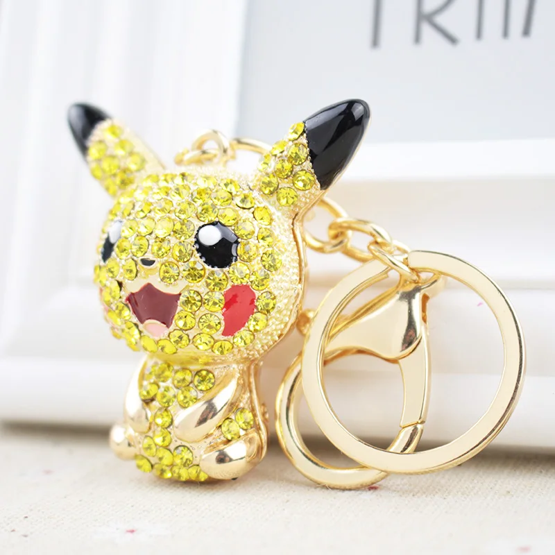 Мультяшные фигурки Pokemon брелки из сплава аниме Пикачу Бульбазавр красивые