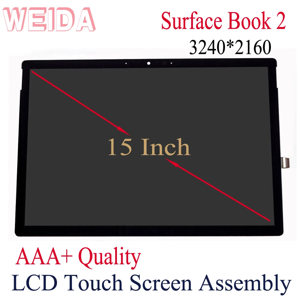 Замена ЖК дисплея WEIDA для диагонали экрана 15 дюймов Microsoft Surface Book 2 дисплей с