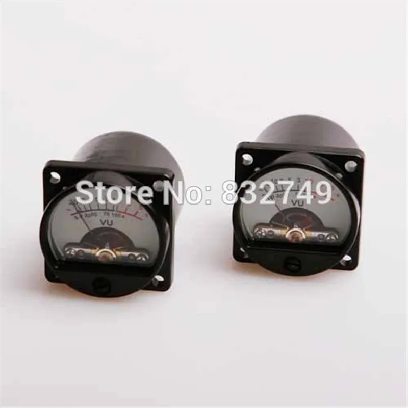 2 шт. DC/AC 6 V-12 V Панель VU метр 500vu 630 Ohm теплый задний свет запись и Аудио Уровень Amp